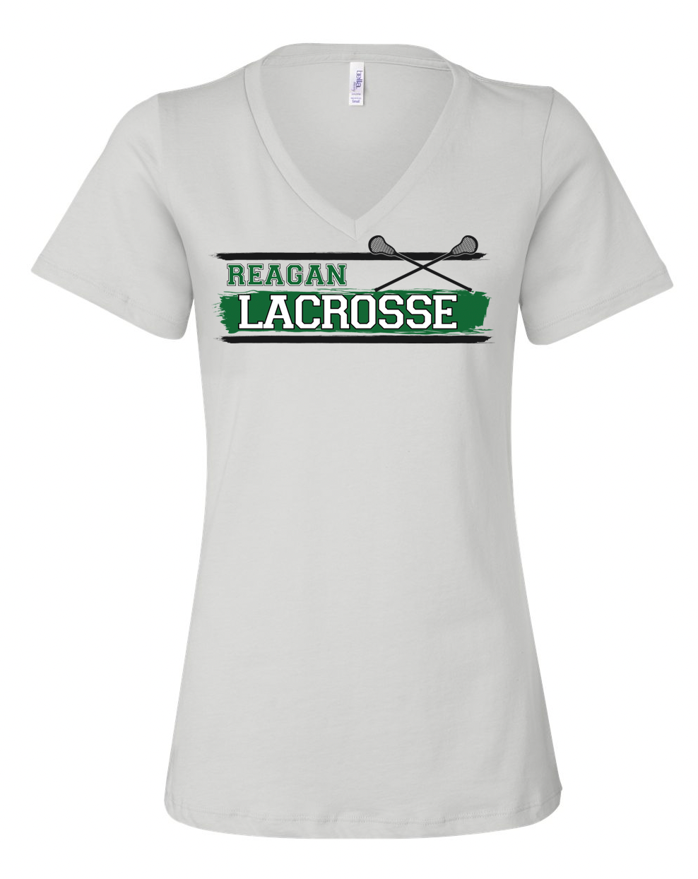 V Neck Paint Logo - Womens