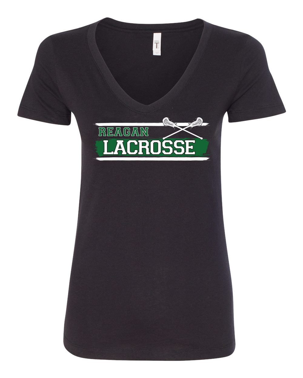 V Neck Paint Logo - Womens