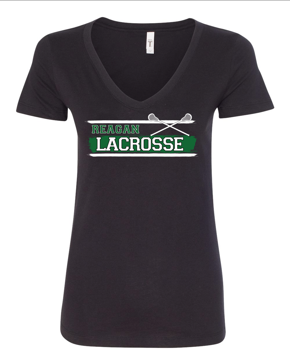 V Neck Paint Logo - Womens