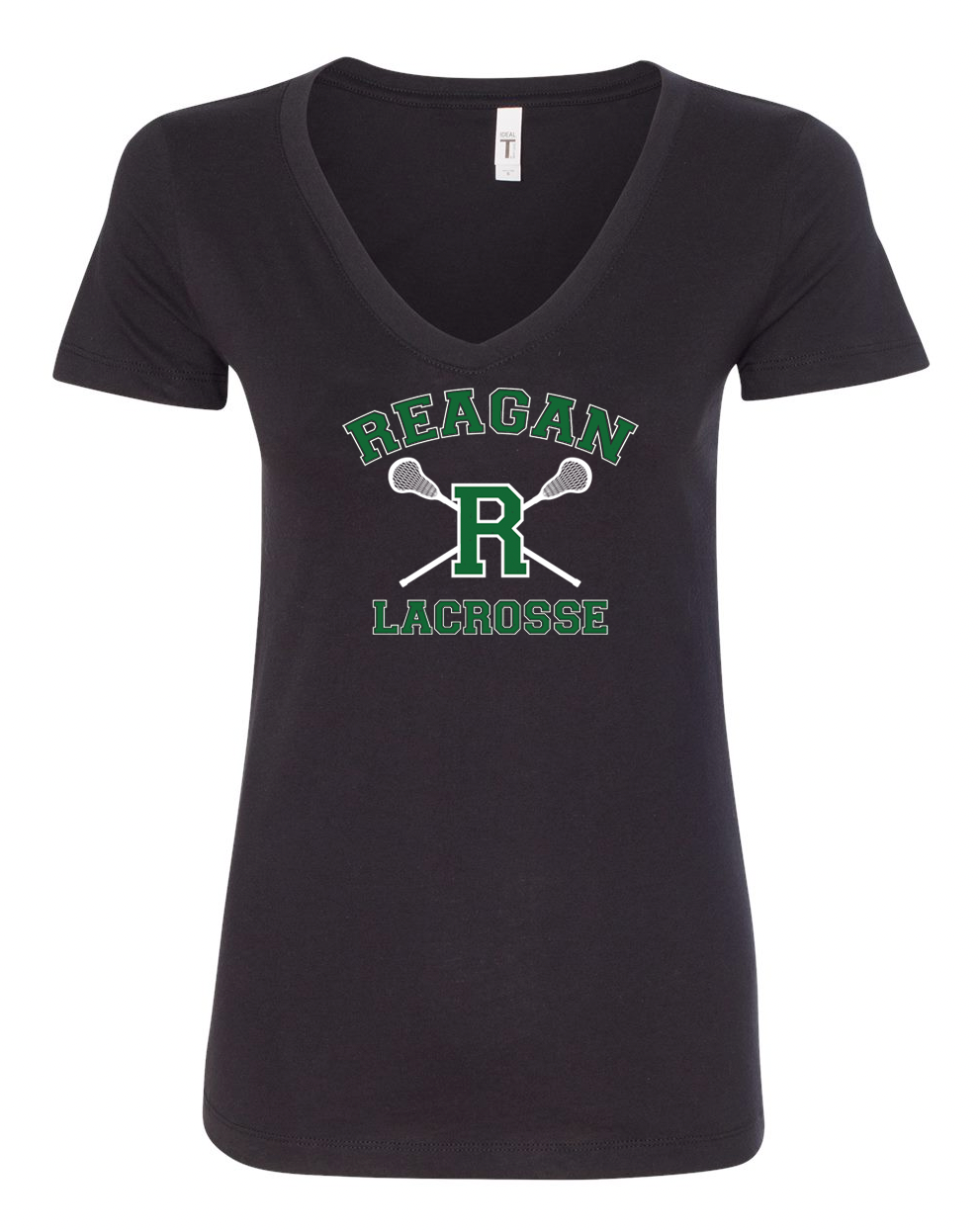 V Neck LAX Logo - Womens