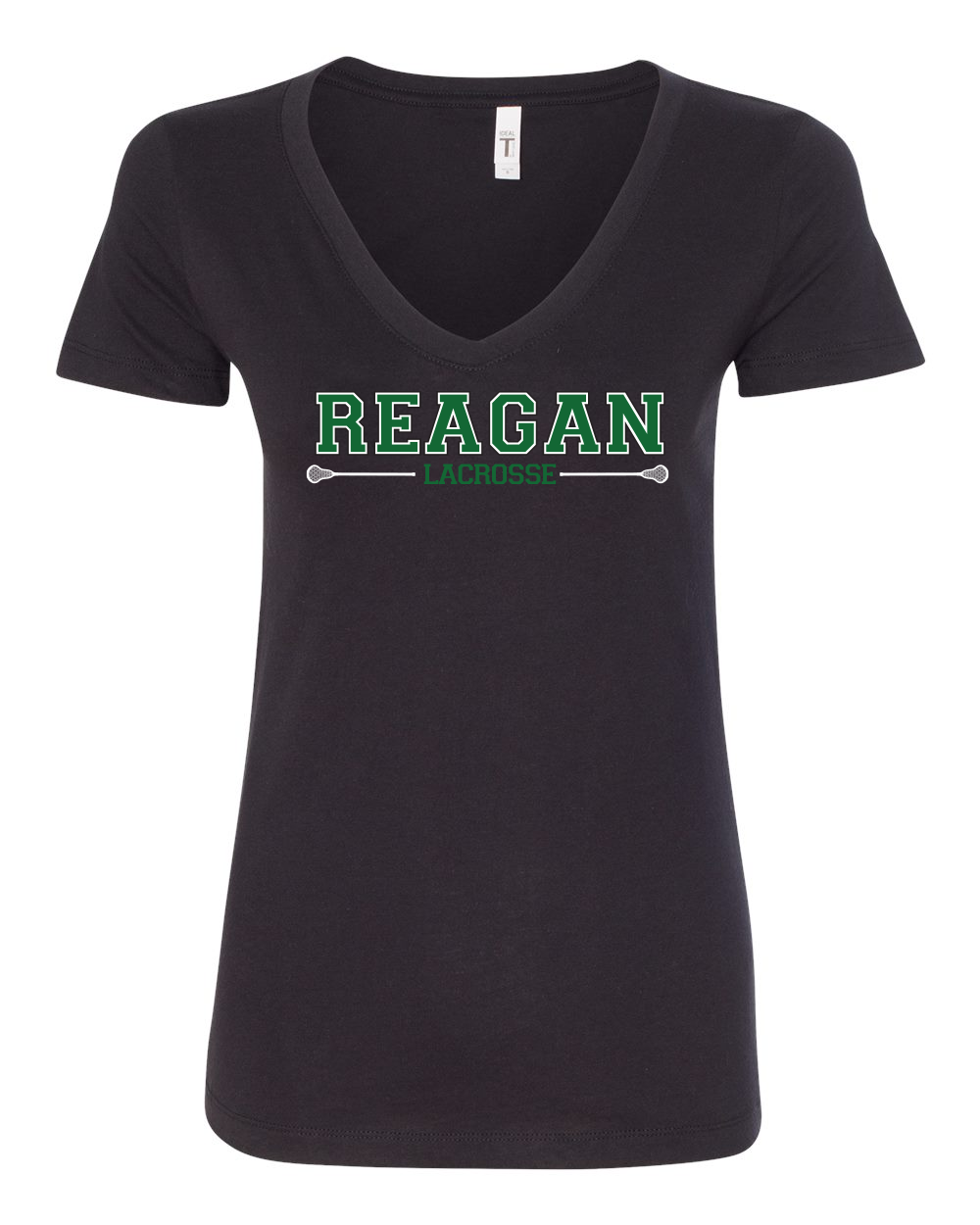 V Neck Sticks Logo - Womens