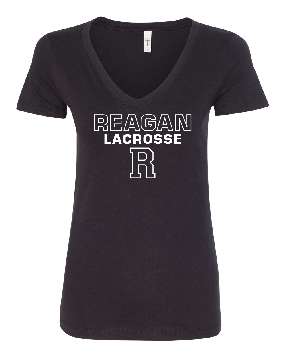V Neck Spine Logo - Womens