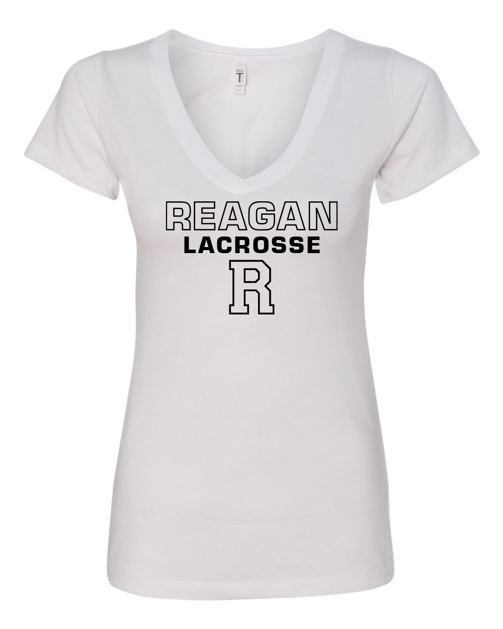 V Neck Spine Logo - Womens