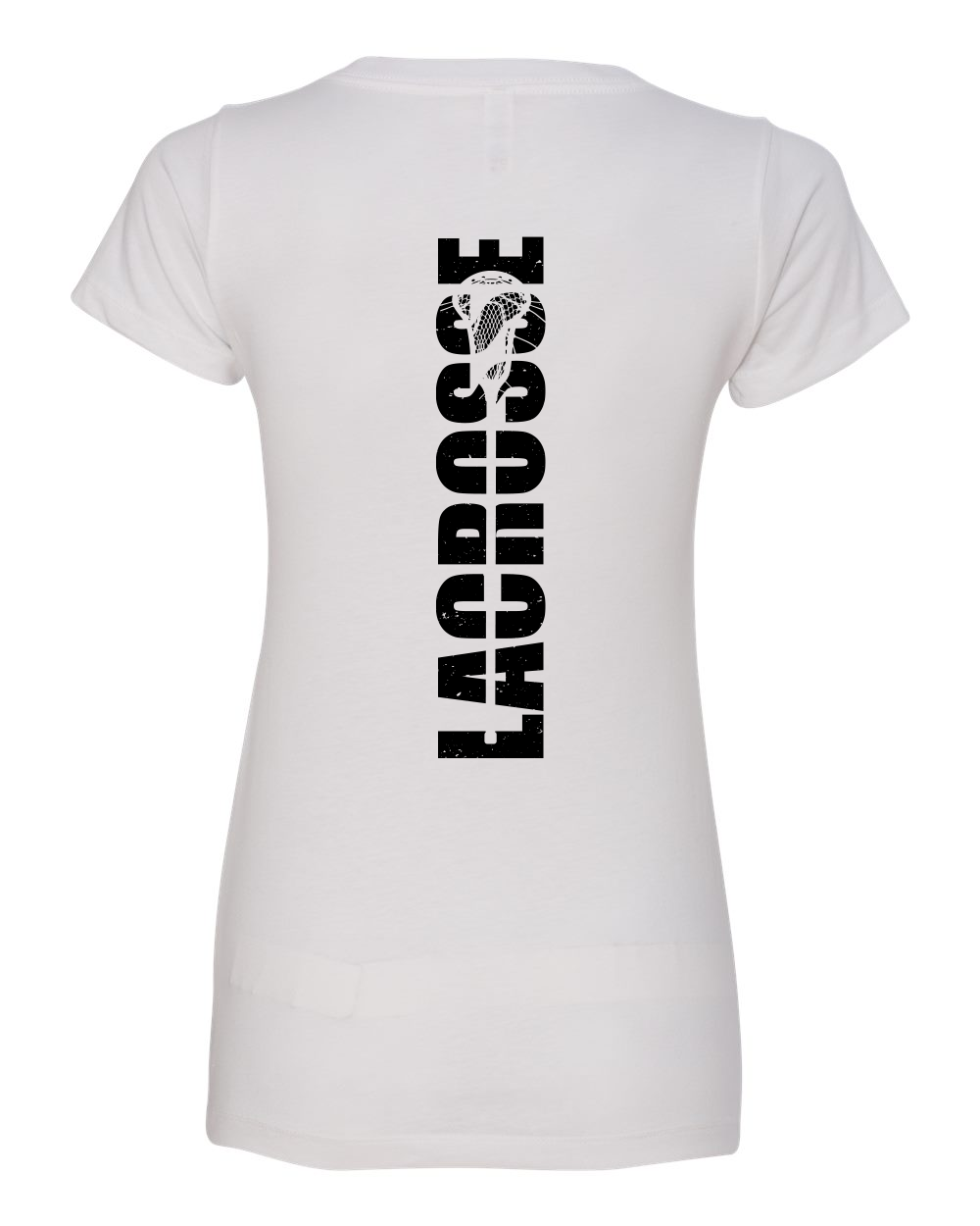 V Neck Spine Logo - Womens