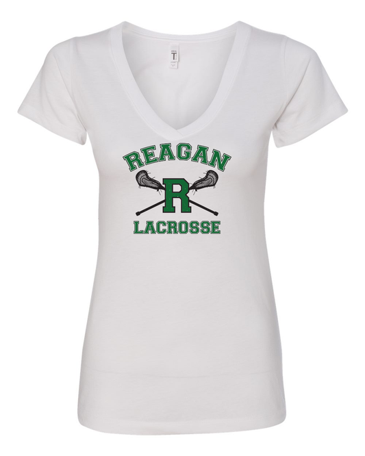 V Neck LAX Logo - Womens