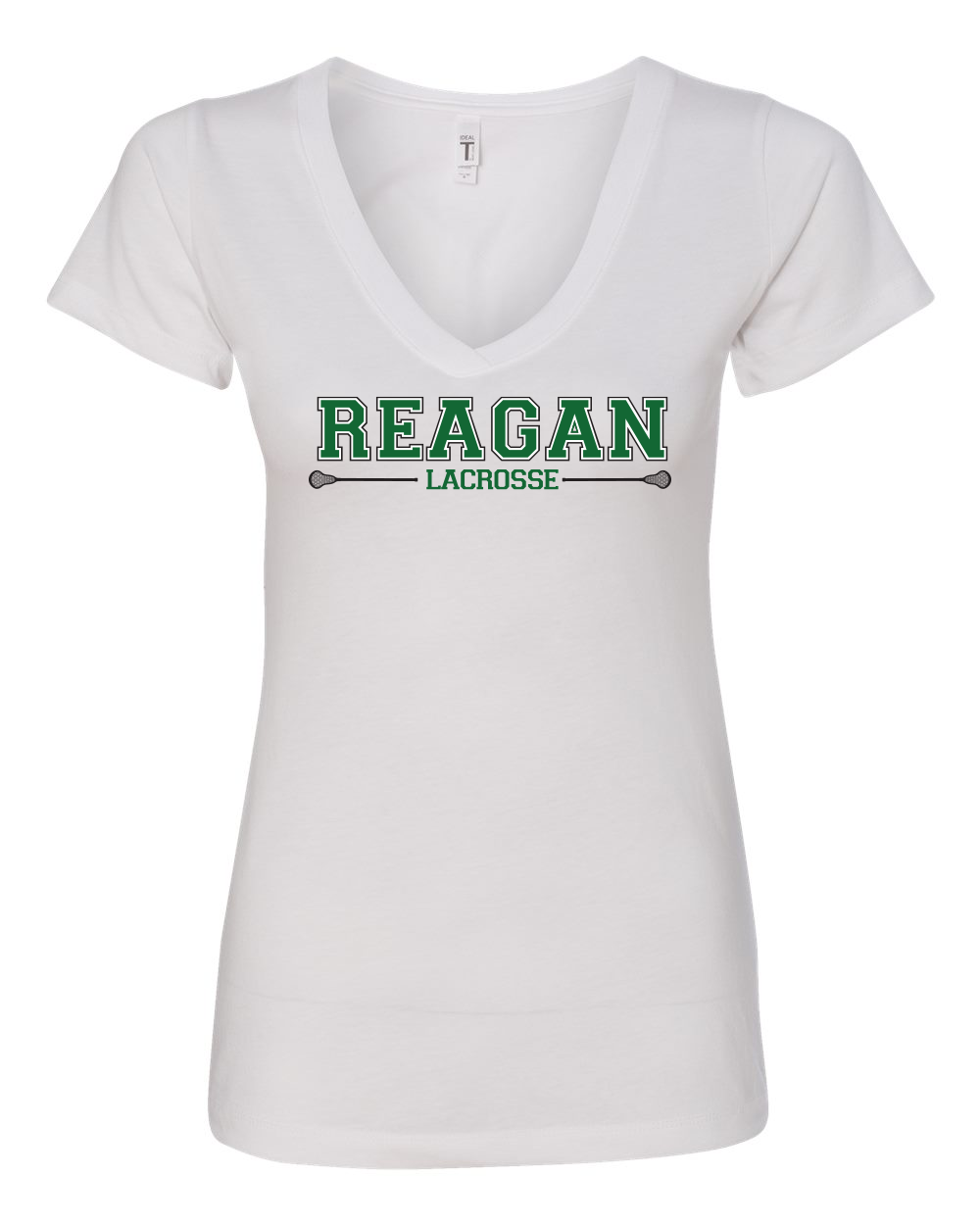 V Neck Sticks Logo - Womens